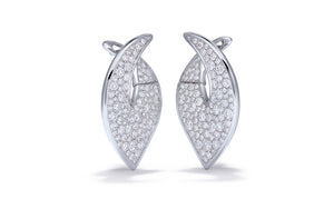 3.06ct D Flawless Diamond Earrings set in 18K White Gold
