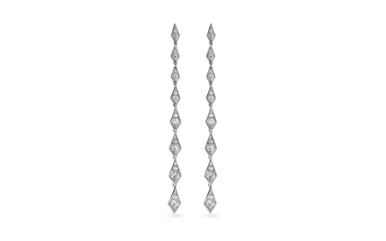 1.28ct D Flawless Diamond Earrings set in 18K White Gold