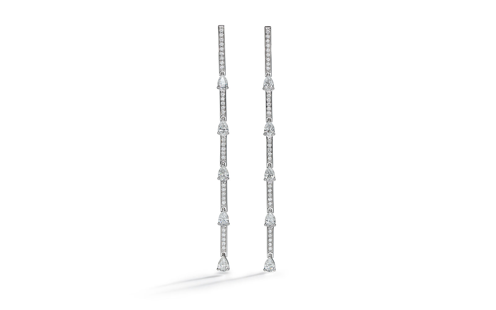 2.02ct D Flawless Diamond Earrings set in 18K White Gold