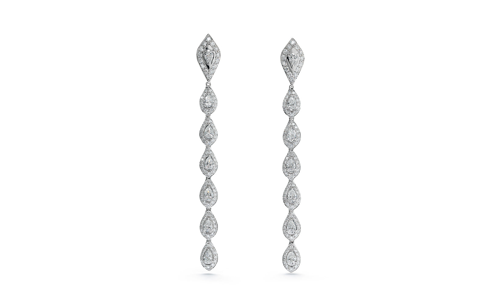 4.60ct D Flawless Diamond Earrings set in 18K White Gold