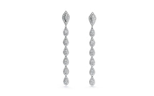 4.60ct D Flawless Diamond Earrings set in 18K White Gold