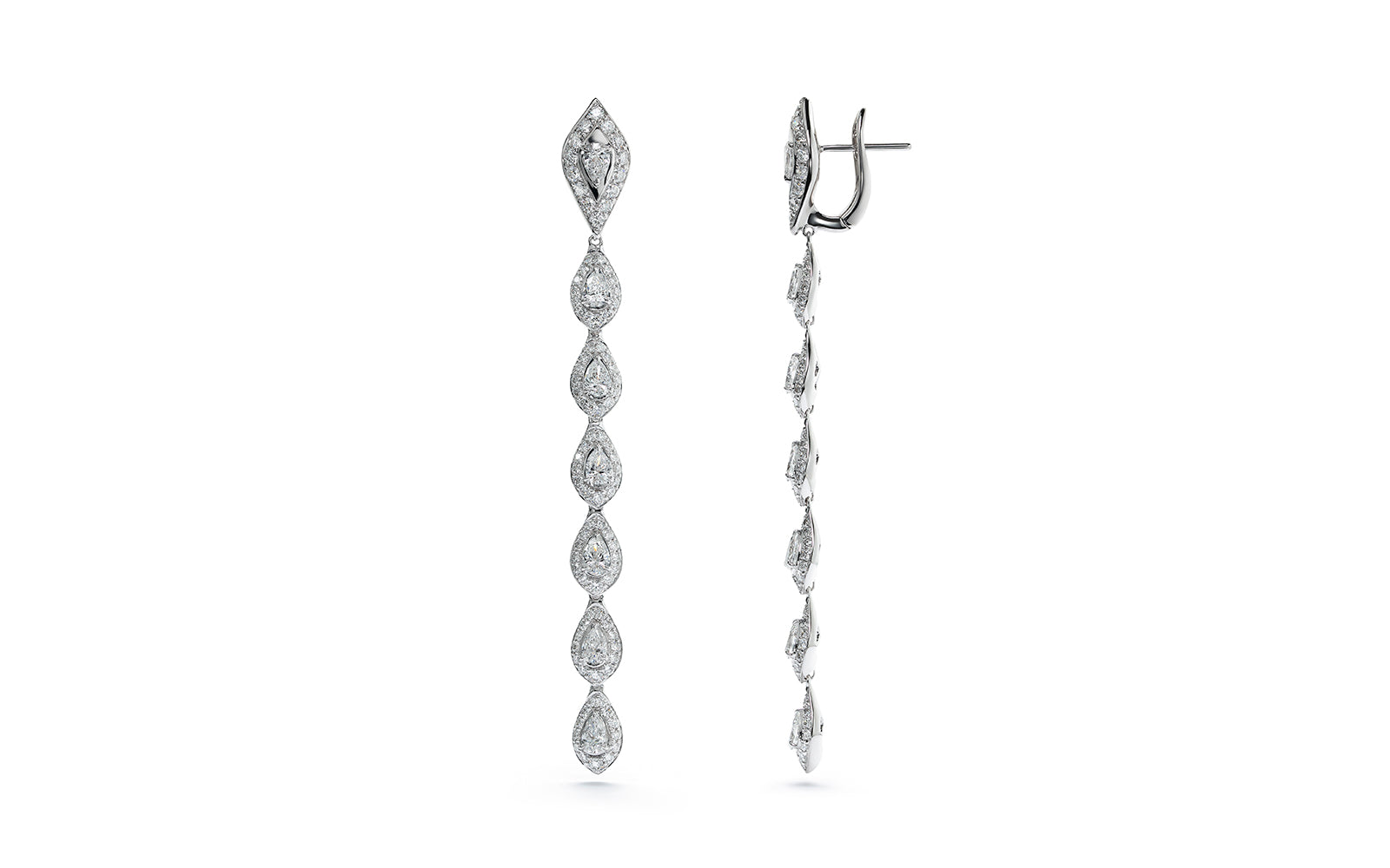 4.60ct D Flawless Diamond Earrings set in 18K White Gold