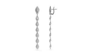 4.60ct D Flawless Diamond Earrings set in 18K White Gold