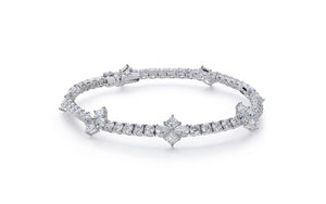 8.20ct D Flawless Diamond Bracelet set in 18K White Gold