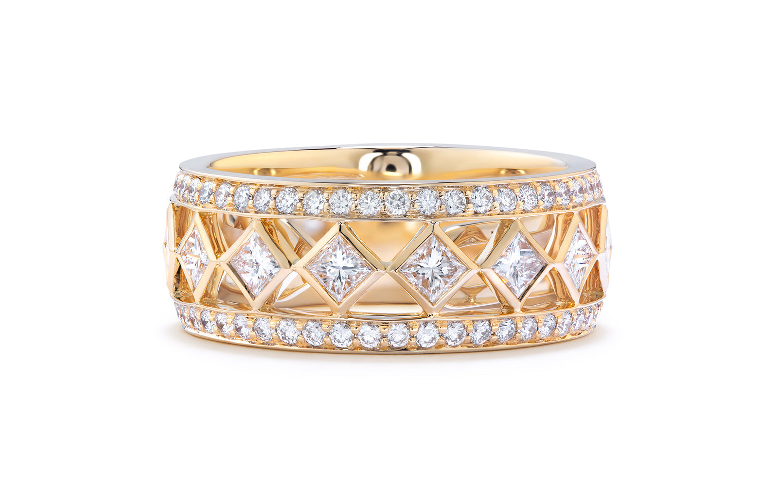 2.00ct D Flawless Diamond Ring set in 18K Yellow Gold