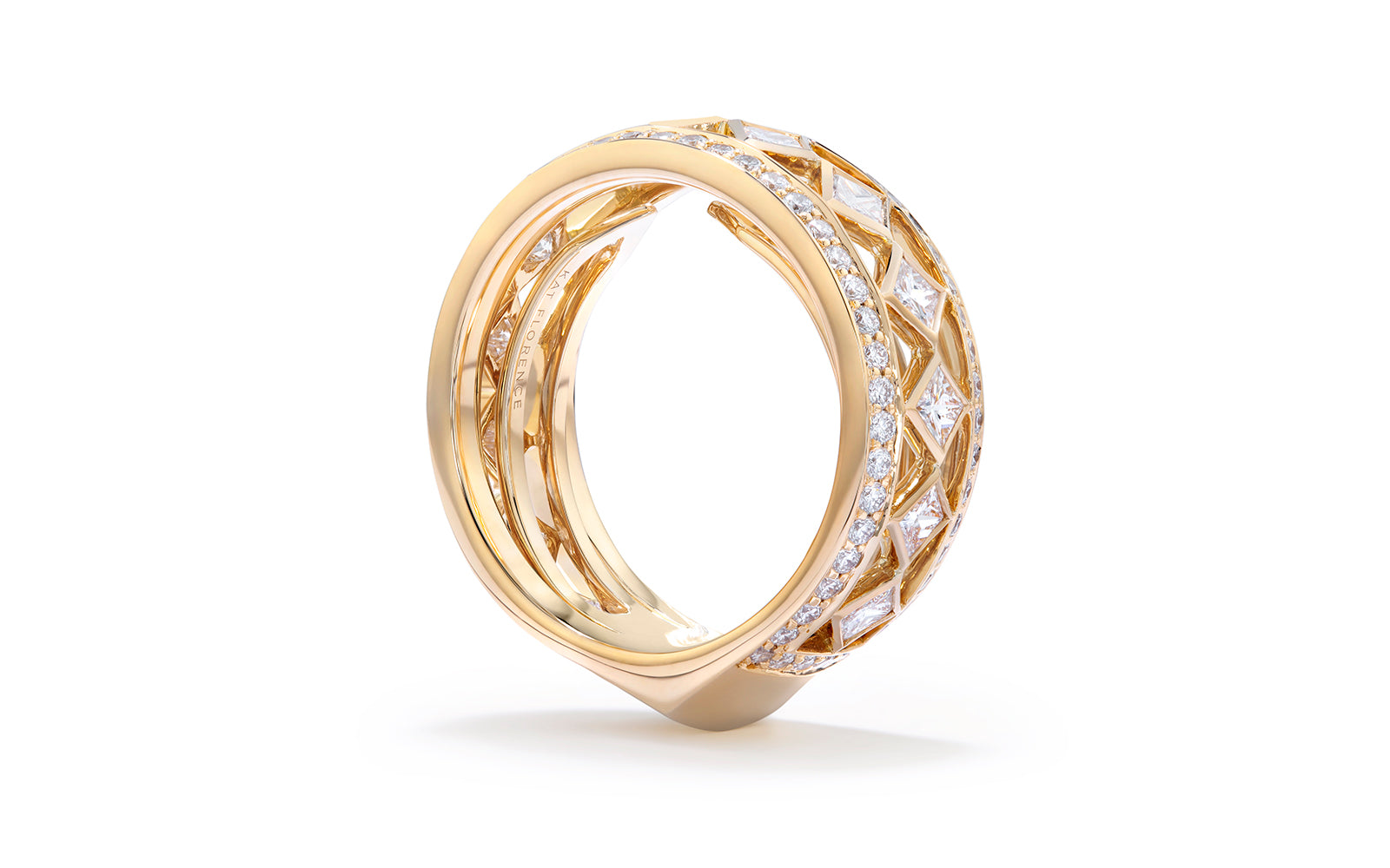 2.00ct D Flawless Diamond Ring set in 18K Yellow Gold