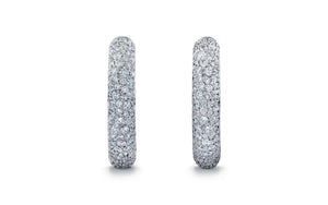 4.16ct D Flawless Diamonds Earrings set in Platinum