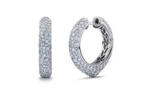 4.16ct D Flawless Diamonds Earrings set in Platinum