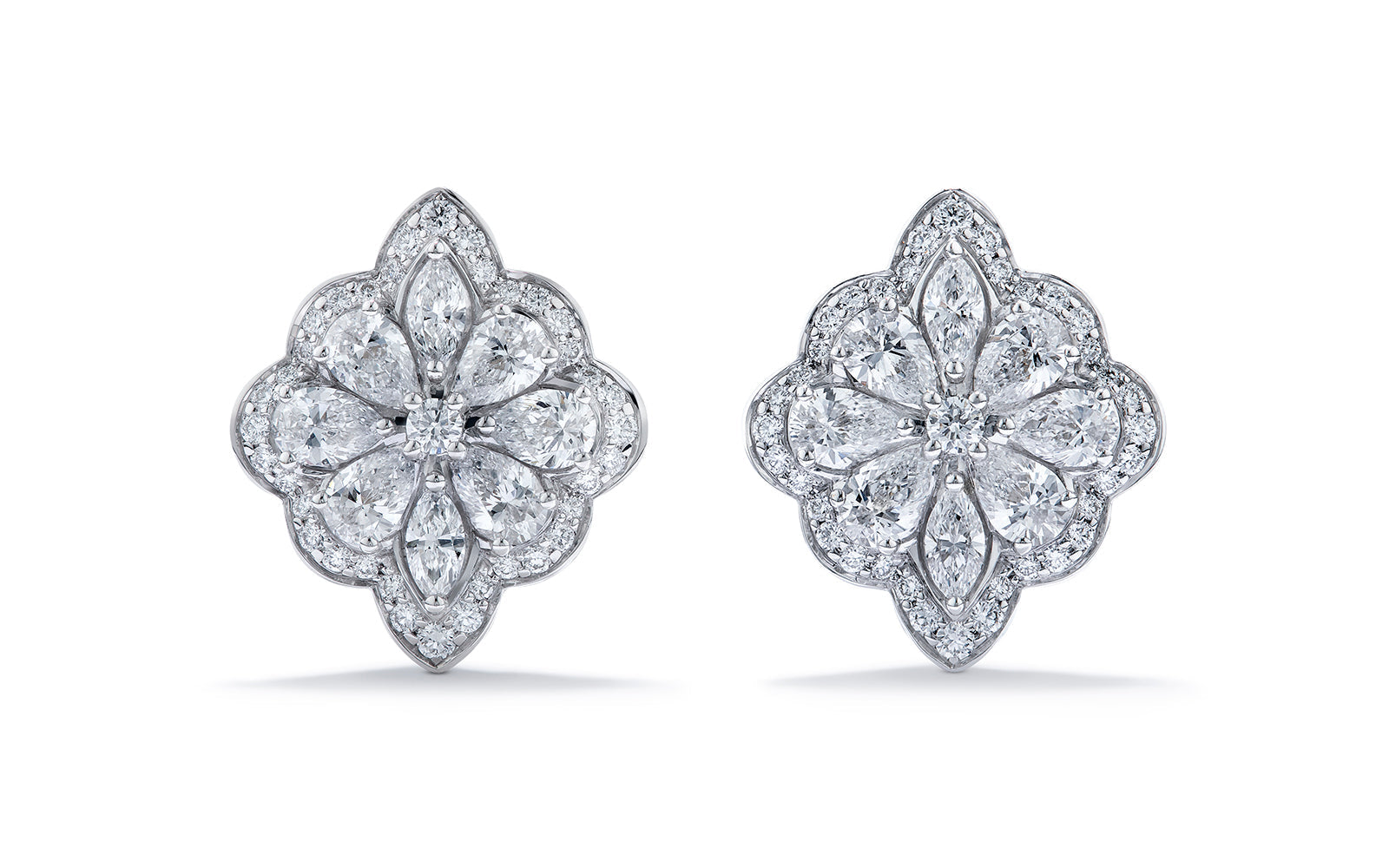 1.44ct D Flawless Diamond Earrings set in 18K White Gold