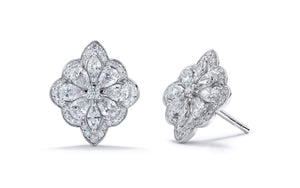 1.44ct D Flawless Diamond Earrings set in 18K White Gold