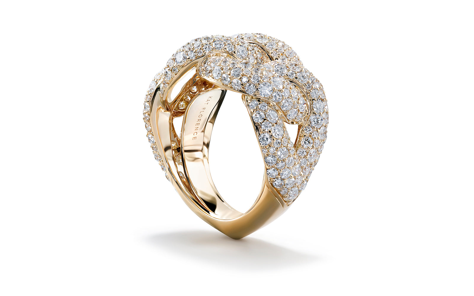 4.00ct D Flawless Diamond Ring set in 18K Yellow Gold