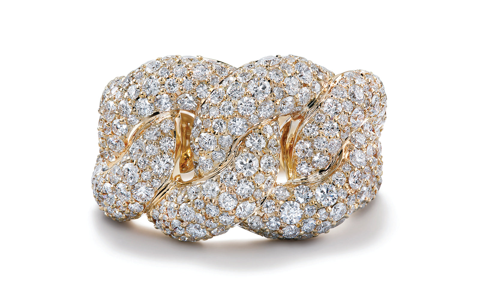 4.00ct D Flawless Diamond Ring set in 18K Yellow Gold