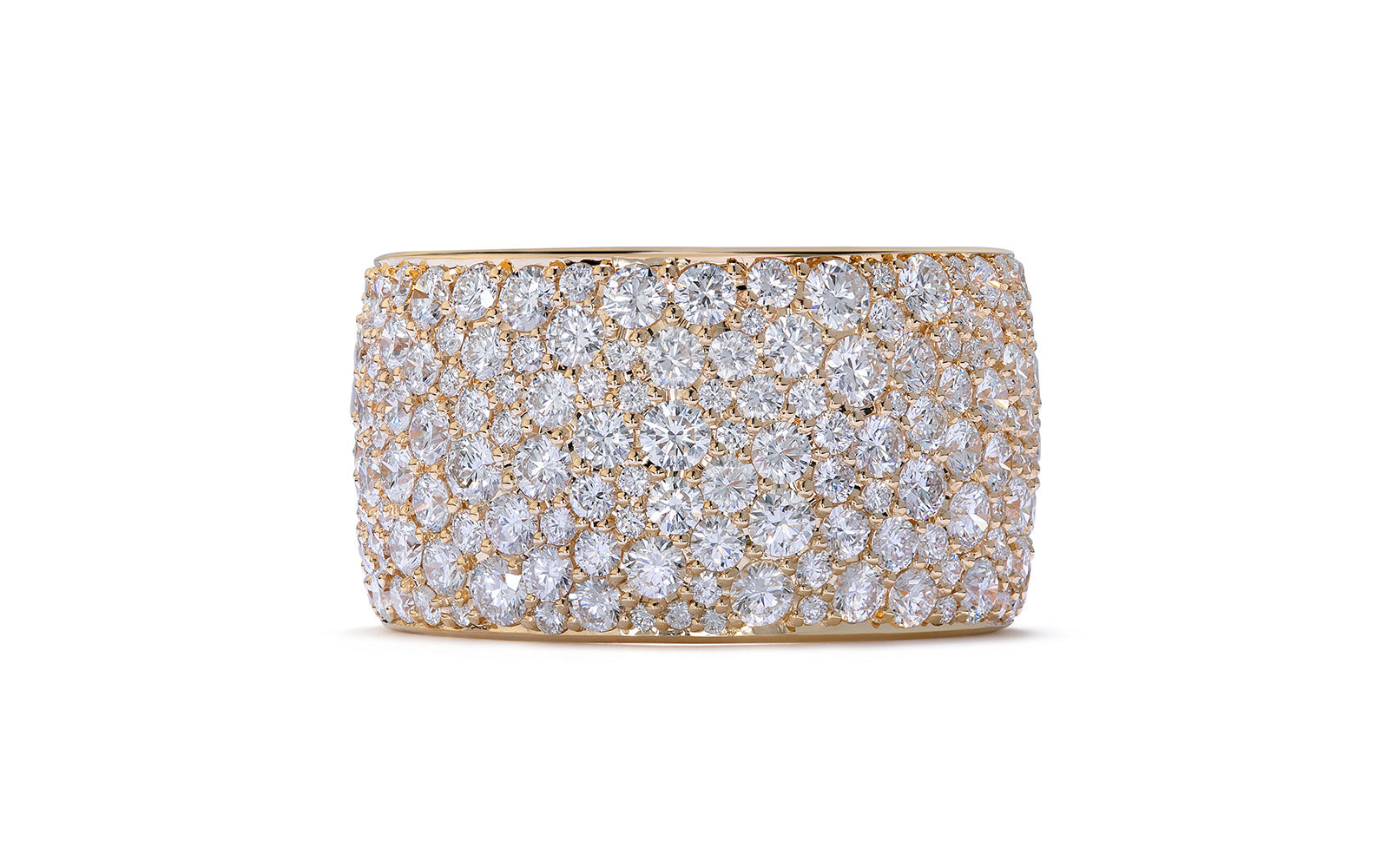 5.80ct D Flawless Diamond Ring set in 18K Yellow Gold