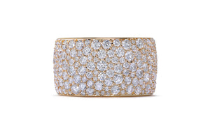 5.80ct D Flawless Diamond Ring set in 18K Yellow Gold