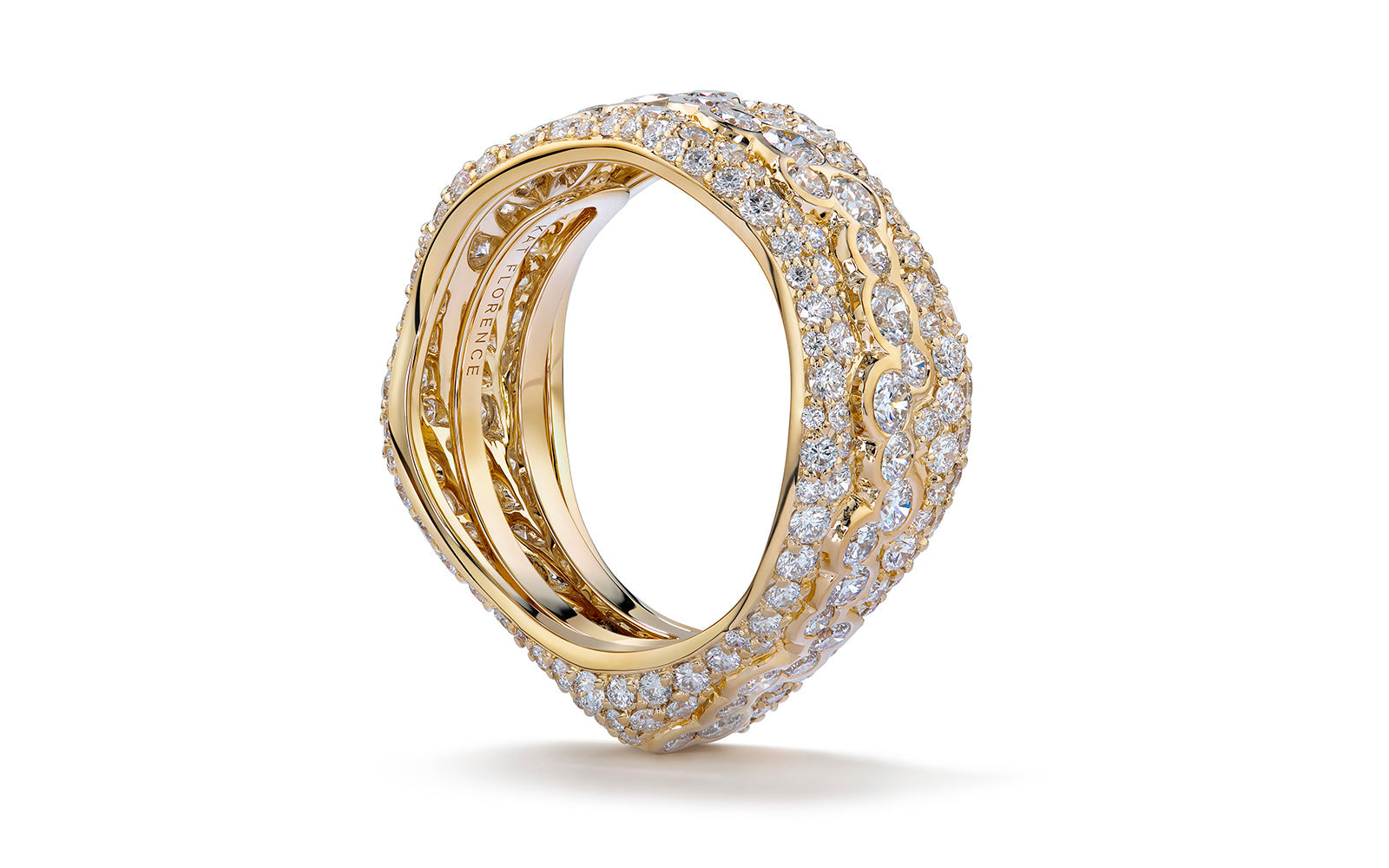 2.90ct D Flawless Diamond Ring set in 18K Yellow Gold