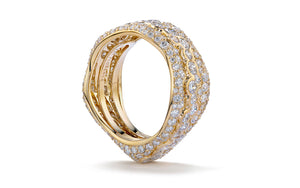 2.90ct D Flawless Diamond Ring set in 18K Yellow Gold