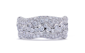 3.48ct D Flawless Diamond Ring set in 18K White Gold