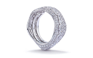 3.48ct D Flawless Diamond Ring set in 18K White Gold