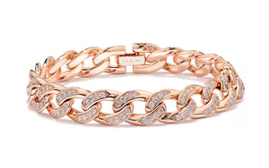 2.57ct D Flawless Diamond Bracelet set in 18K Rose Gold