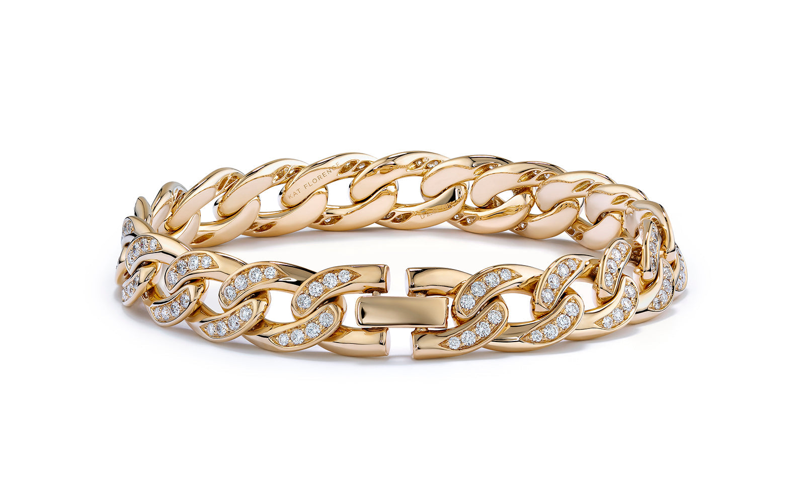 2.45ct D Flawless Diamond Bracelet set in 18K Yellow Gold