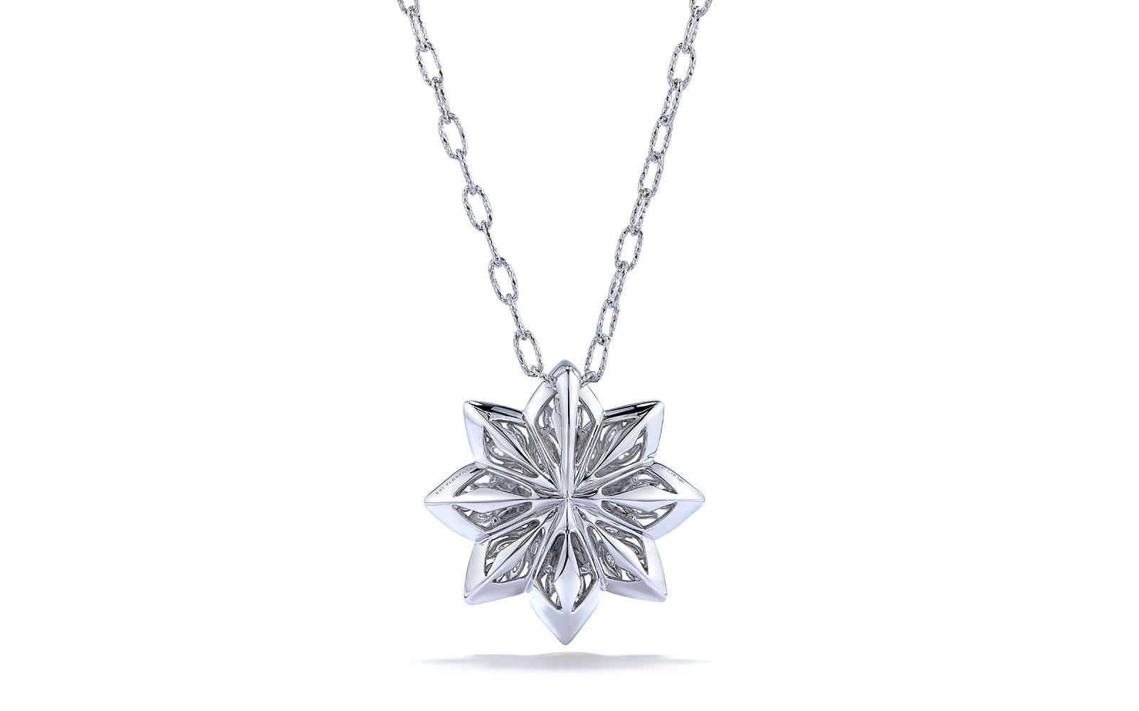 1.21ct D Flawless Diamond Pendant With Chain set in Platinum