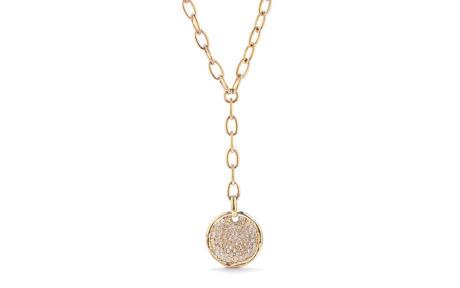 2.22ct D Flawless Diamond Necklace set in 18K Yellow Gold