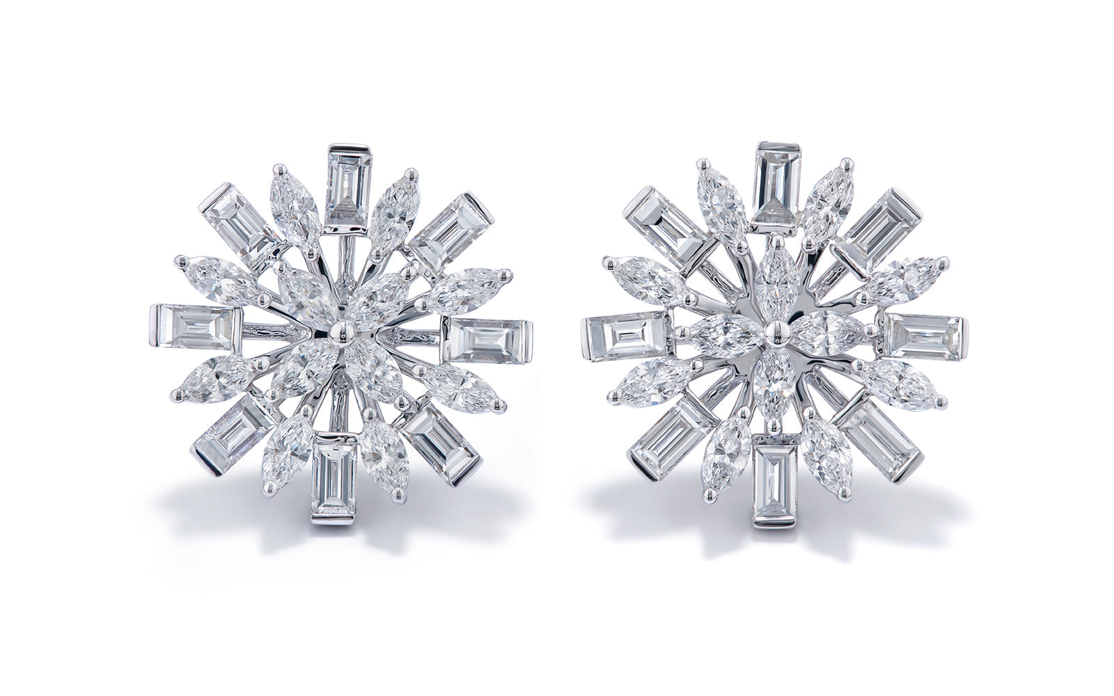 2.86ct D Flawless Diamond Earrings set in 18K White Gold