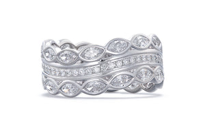 2.20ct D Flawless Diamond Ring set in 18K White Gold