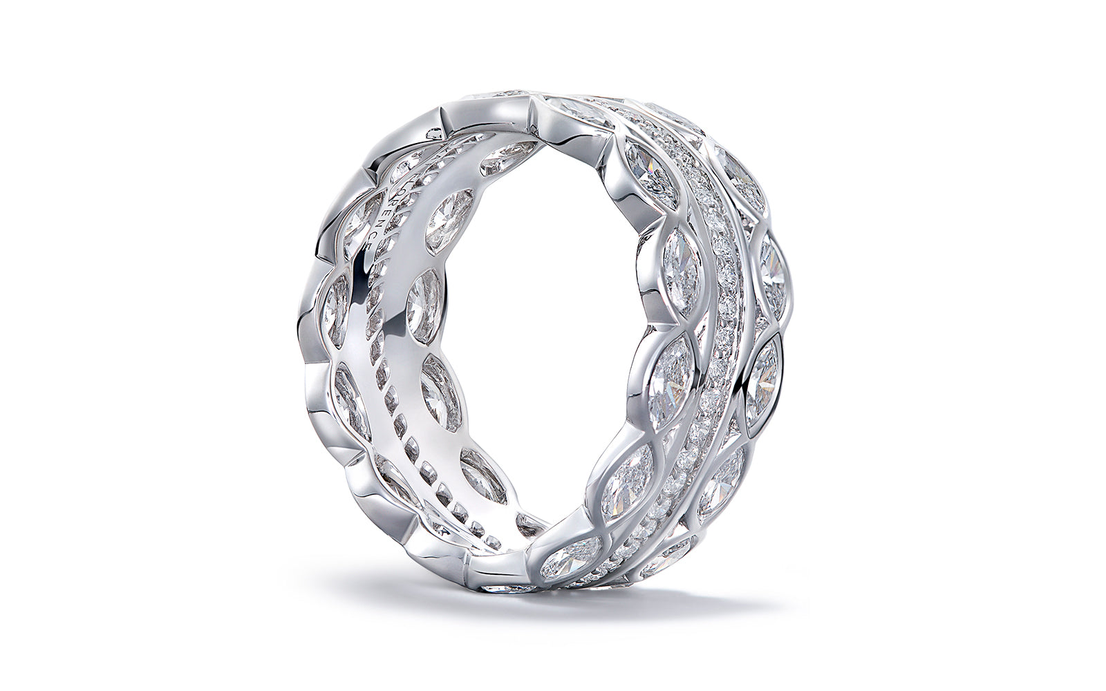2.20ct D Flawless Diamond Ring set in 18K White Gold