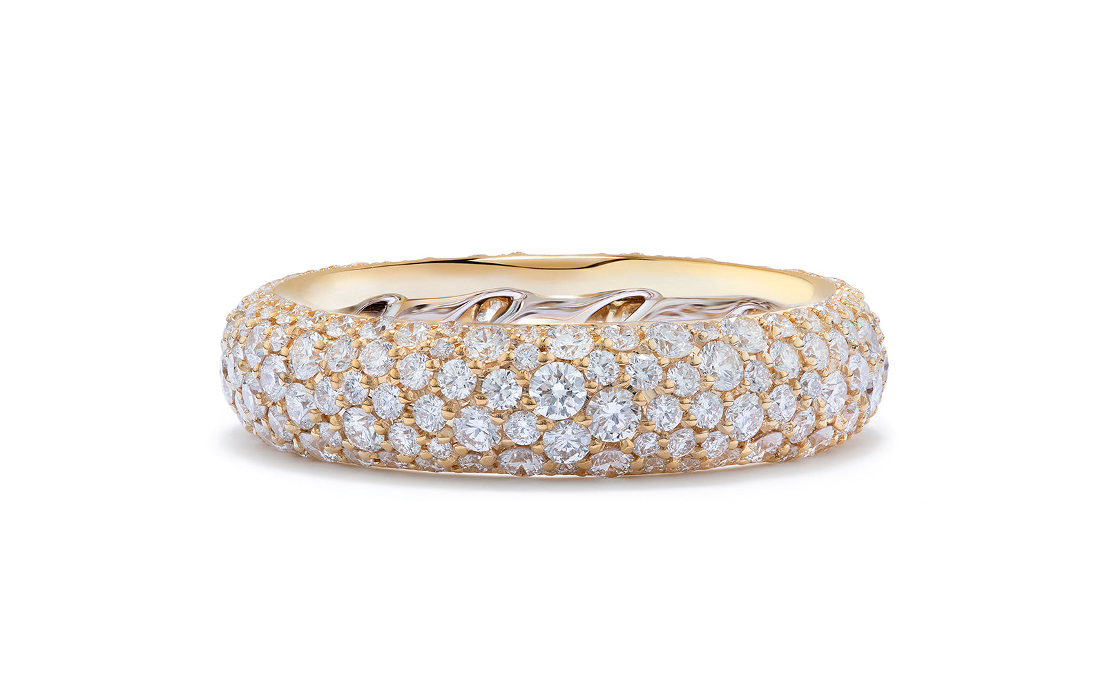 2.30ct D Flawless Diamond Ring set in 18K Yellow Gold