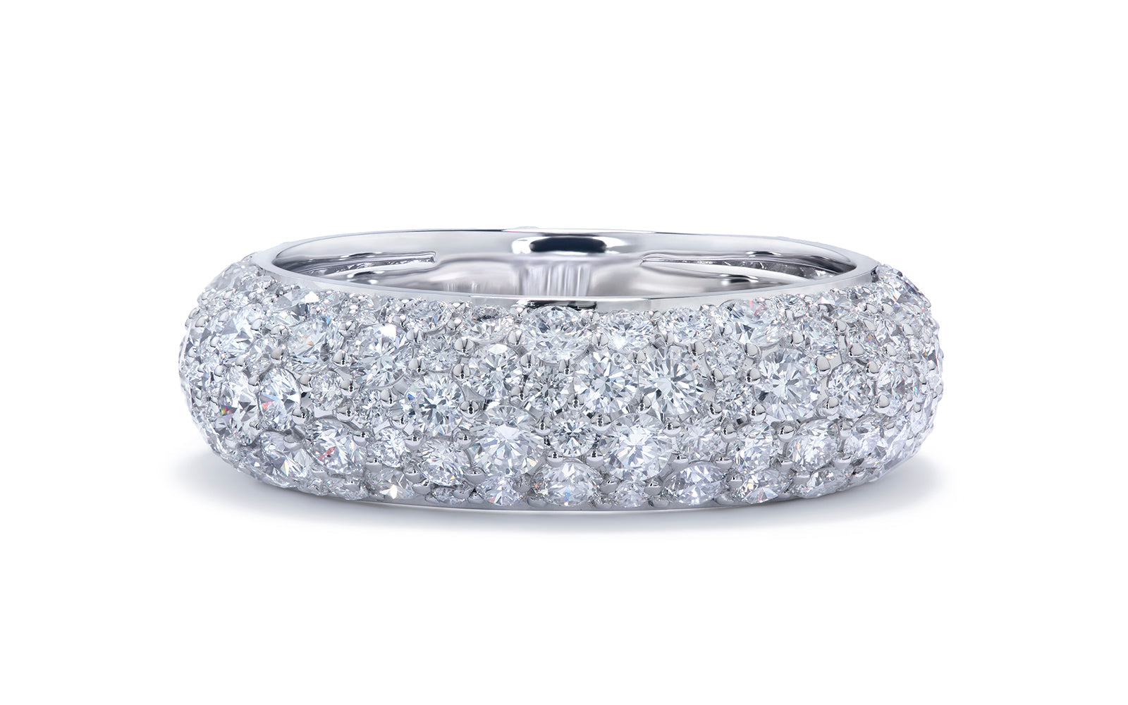 3.83ct D Flawless Diamond Ring set in 18K White Gold