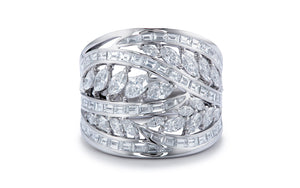 3.61ct D Flawless Diamond Ring set in 18K White Gold
