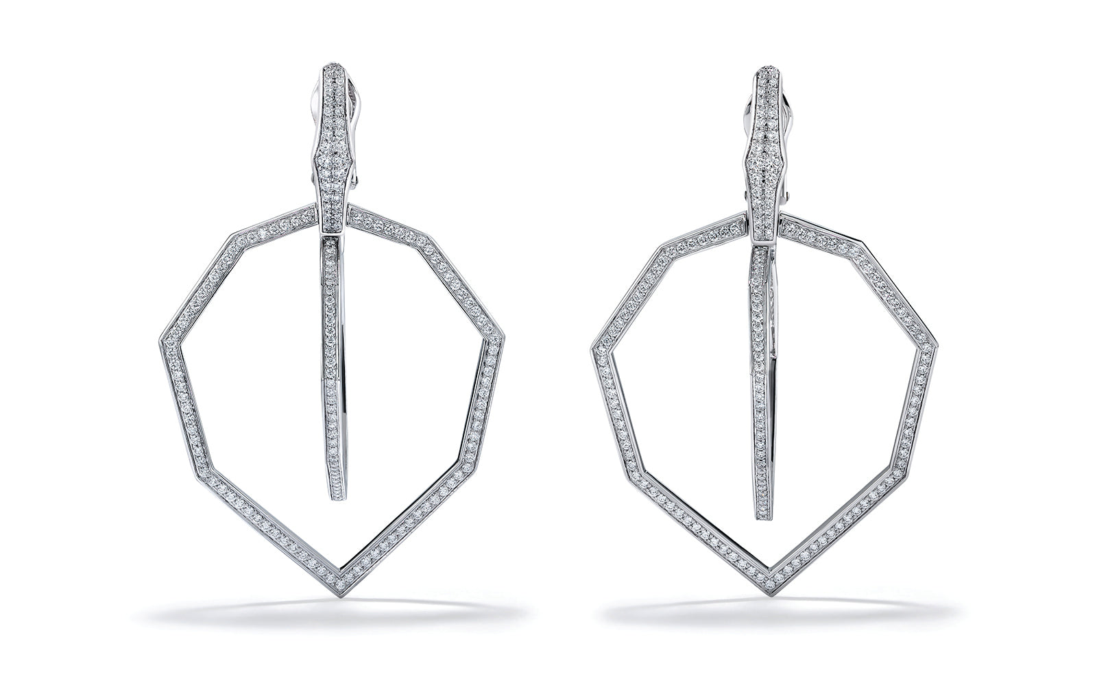 1.26ct D Flawless Diamond Earrings set in 18K White Gold