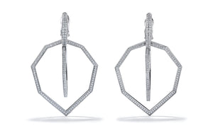 1.26ct D Flawless Diamond Earrings set in 18K White Gold