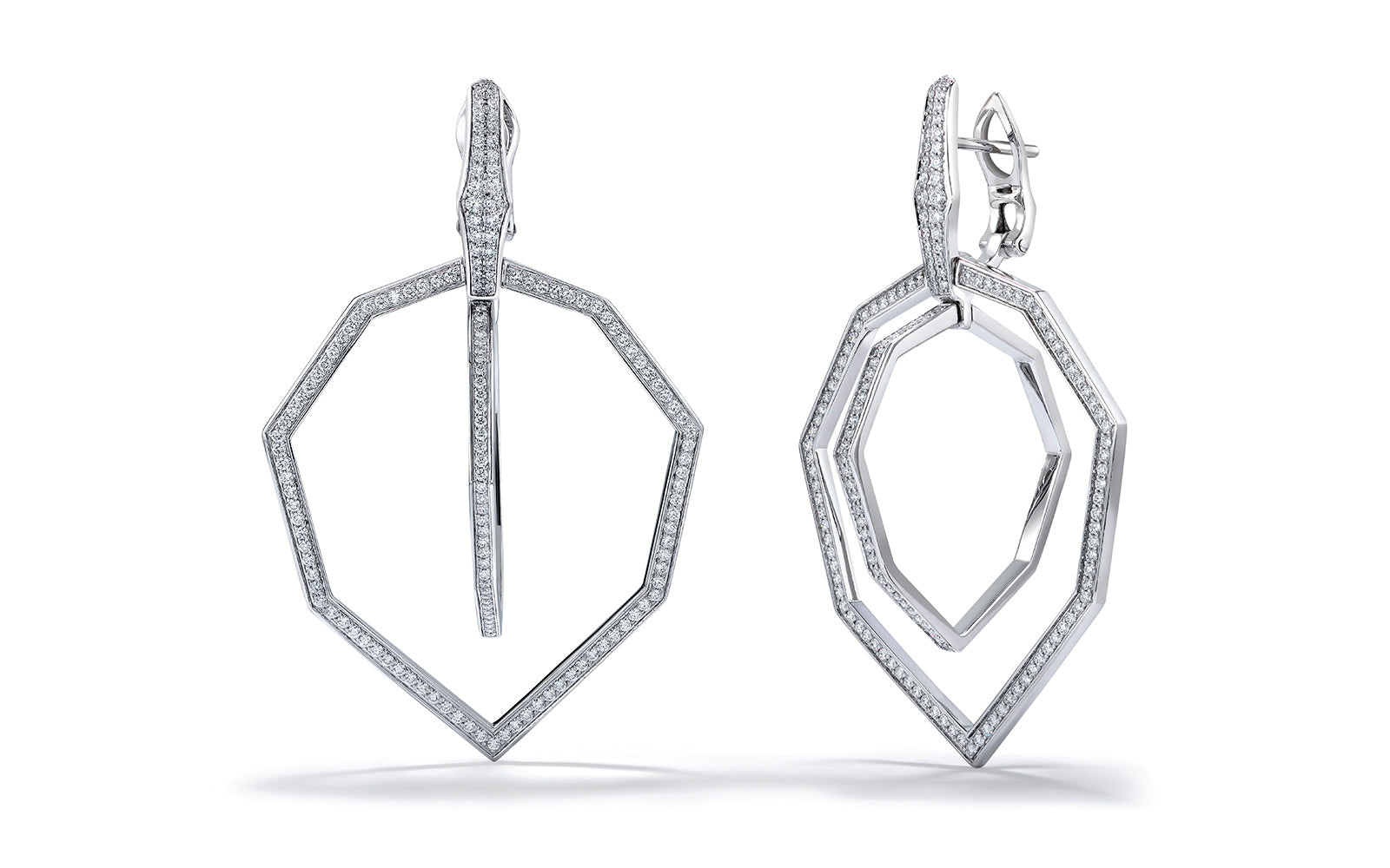 1.26ct D Flawless Diamond Earrings set in 18K White Gold