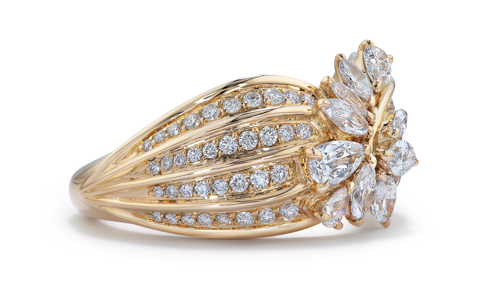 1.14ct D Flawless Diamond Ring set in 18K Yellow Gold