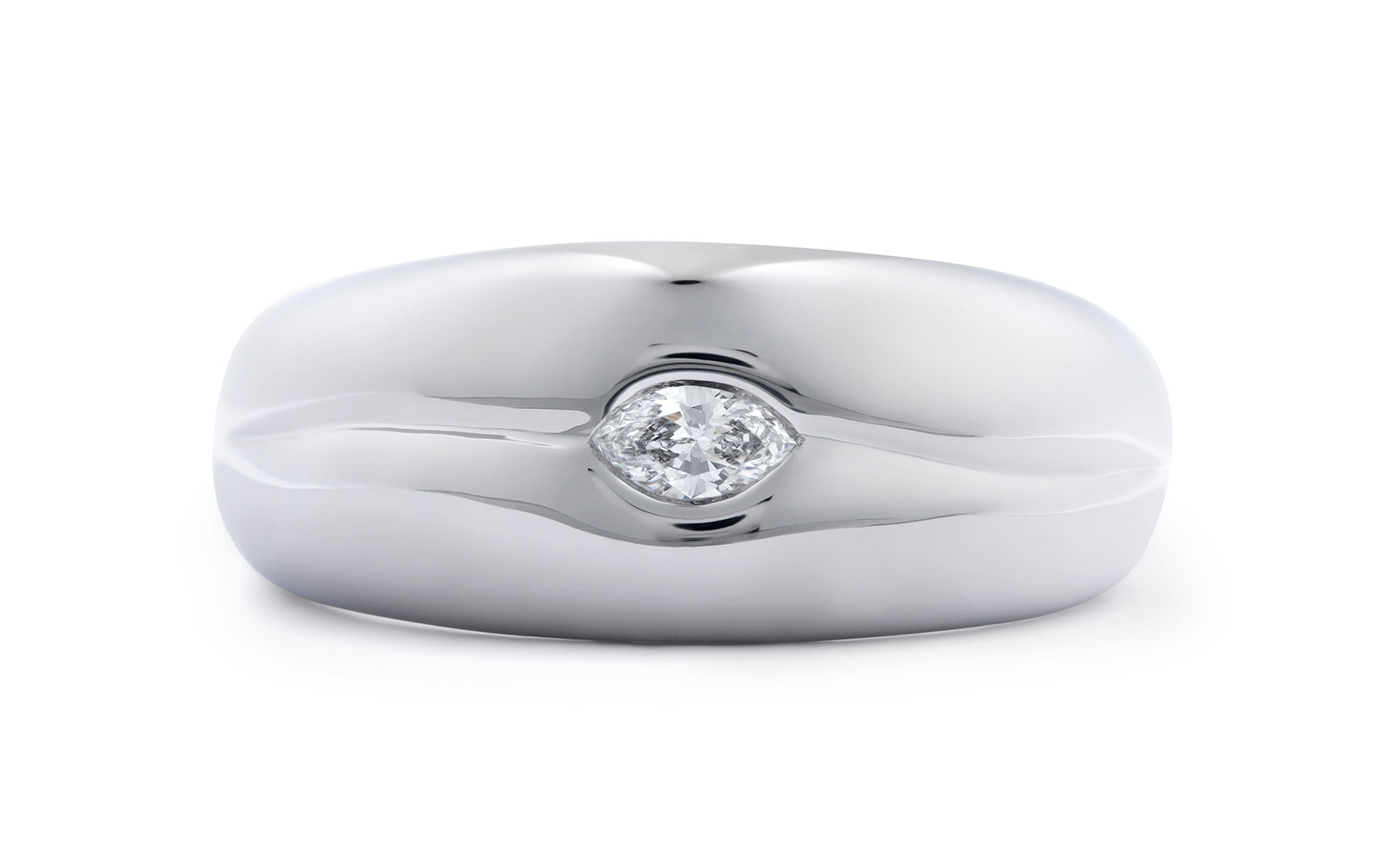 0.12ct D Flawless Diamond Ring set in 18K White Gold