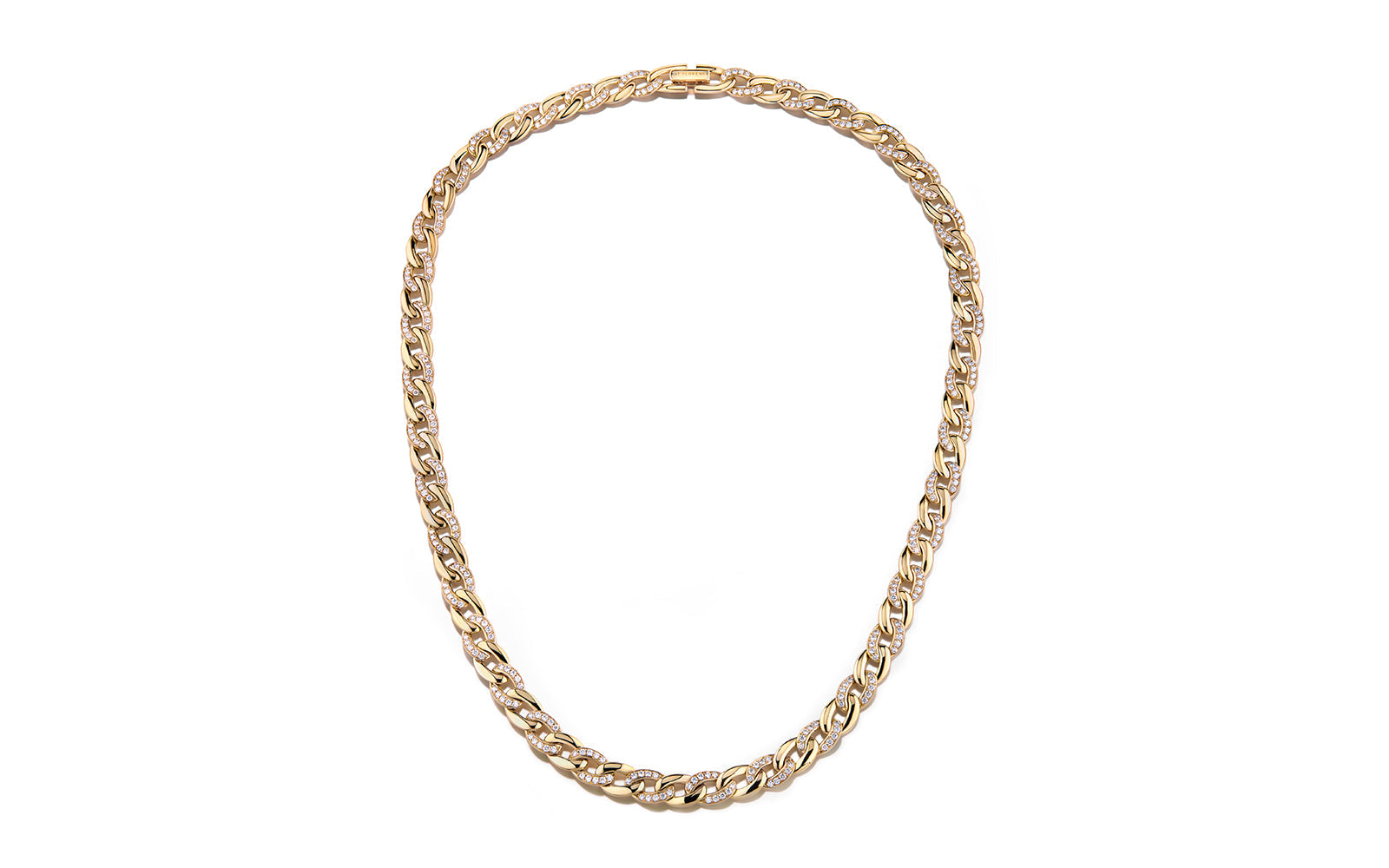 5.17ct D Flawless Diamond Necklace set in 18K Yellow Gold