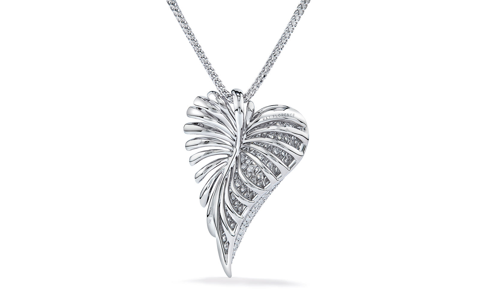 1.62ct D Flawless Diamond Necklace set in 18K White Gold