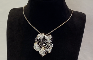 3.23ct D Flawless Diamonds Necklace set in 18K White Gold