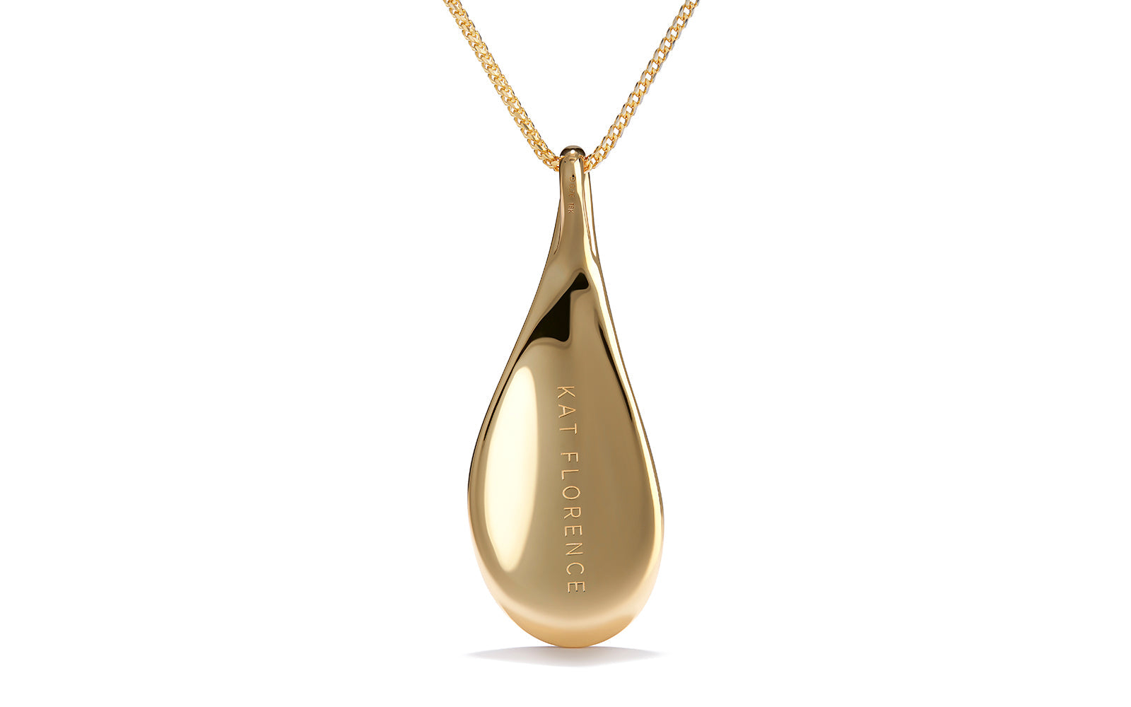 0.76ct D Flawless Diamond Necklace set in 18K Yellow Gold