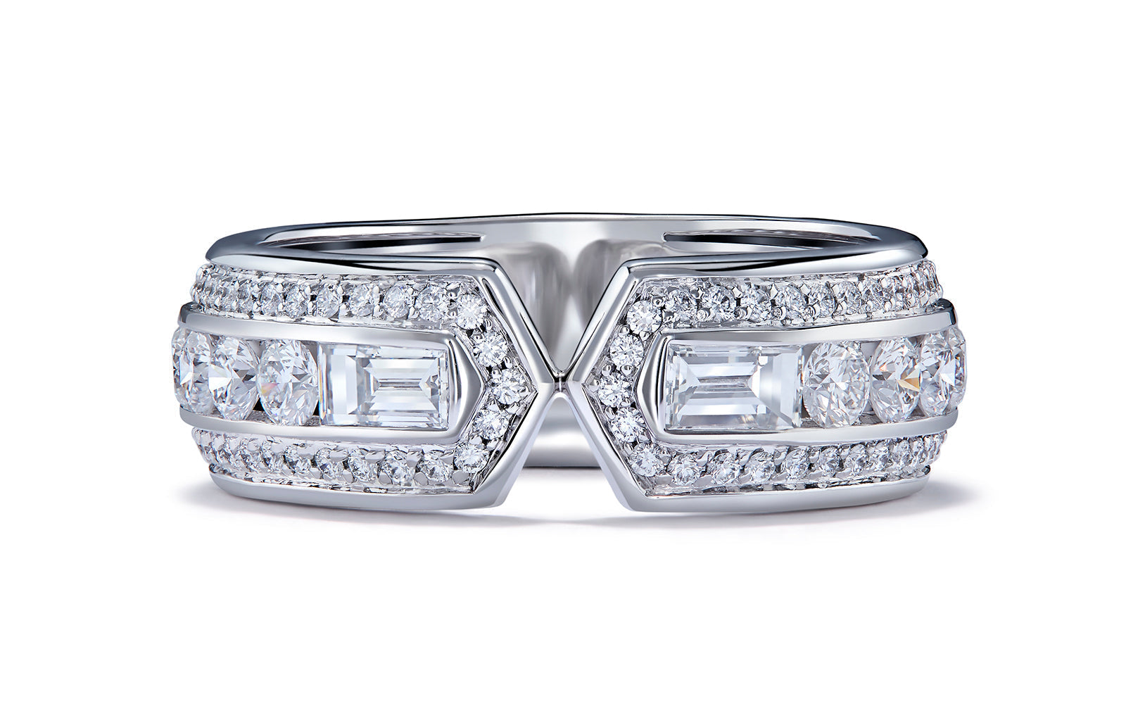 Rome 2.00ct D Flawless Diamond Ring set in 18K Gold
