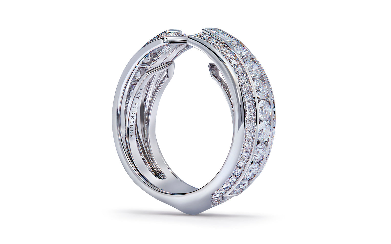 Rome 2.00ct D Flawless Diamond Ring set in 18K Gold