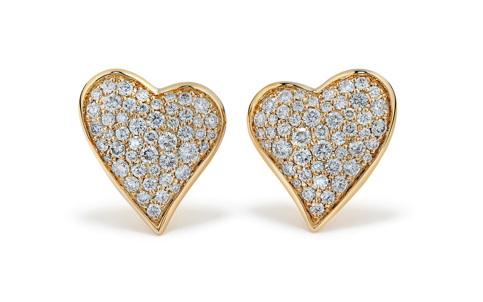 0.80ct D Flawless Diamond Earrings set in 18K Yellow Gold