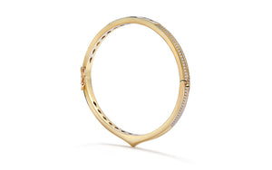 1.74ct D Flawless Diamond Bangle set in 18K Yellow Gold