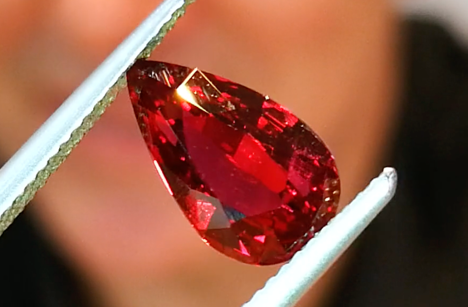 3.03ct Loupe Clean Unheated Pigeon Blood Red Ruby Ring with D Flawless Diamonds set in 18K White Gold