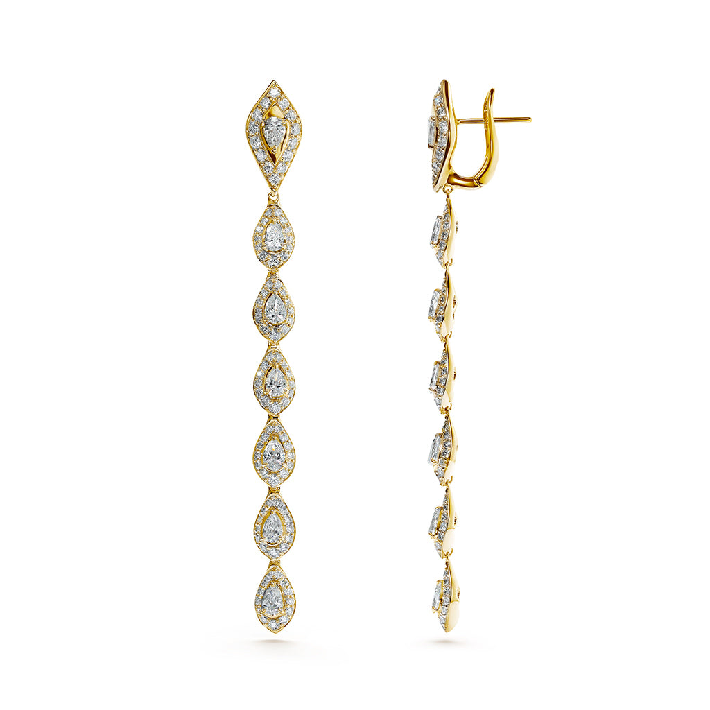 Kat Florence D Flawless Diamond Earrings in 18K Yellow Gold