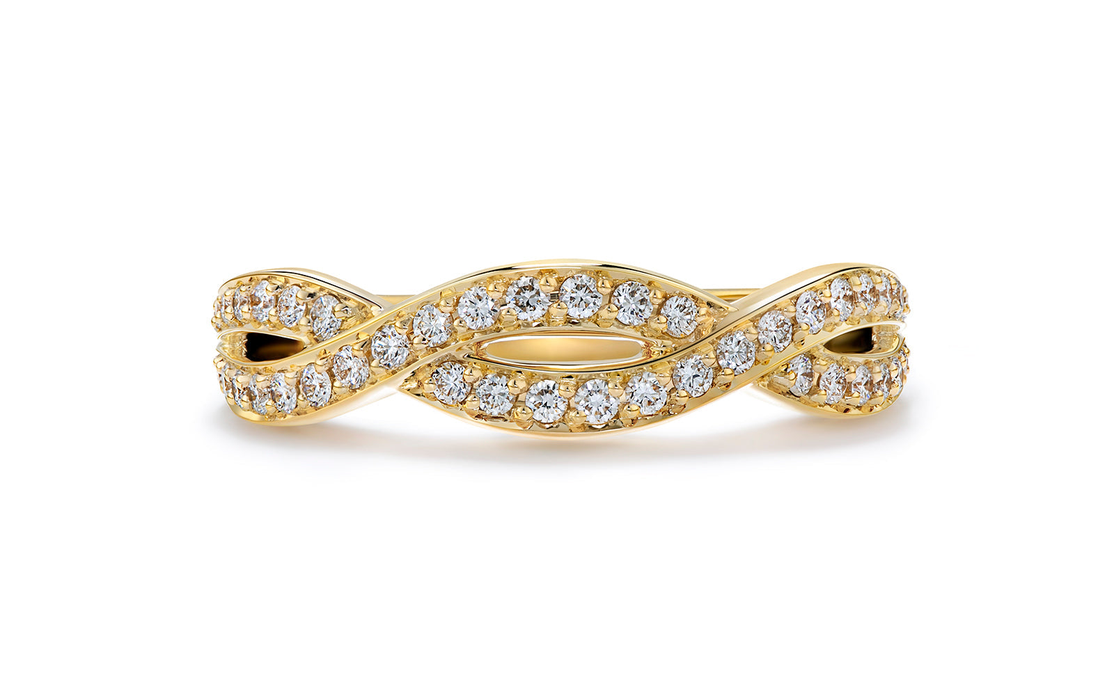 0.33ct D Flawless Diamond Ring set in 18K Yellow Gold