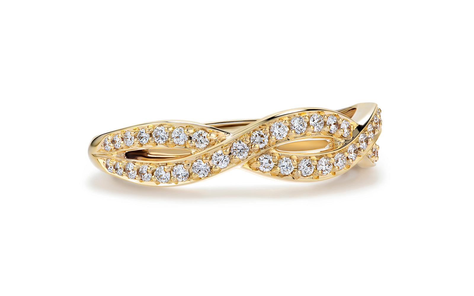 0.33ct D Flawless Diamond Ring set in 18K Yellow Gold