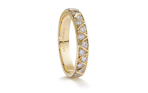 D Flawless Diamond Ring set in 18K White Gold